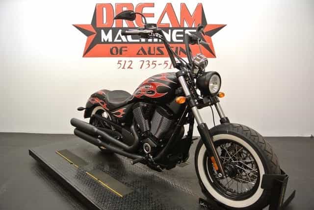 2014 Victory High-Ball Suede Black with Flames Cruiser Round Rock TX