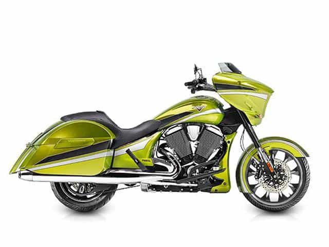2015 Victory Magnum Plasma Lime with Silver Touring Madison WI