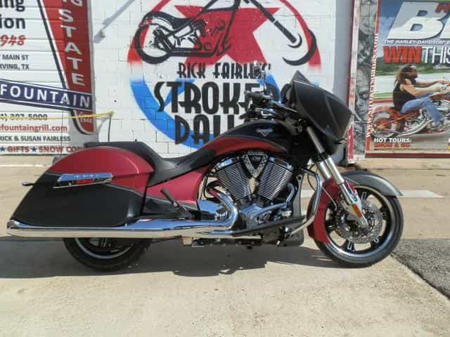 2015 Victory Cross Country Two-Tone Suede Sunset Red Touring Dallas TX