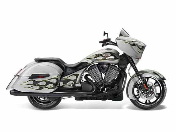 2014 Victory Cross Country Suede Silver with Flames Touring Citrus Heights CA