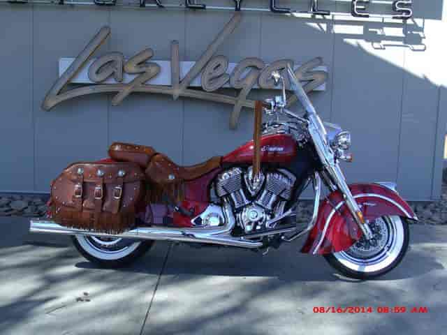 2014 Indian Chief Vintage Indian Motorcycle Red Touring Las Vegas NV