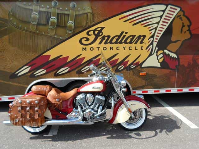 2015 Indian Chief Vintage Indian Red / Ivory Cream Touring Lakeland FL