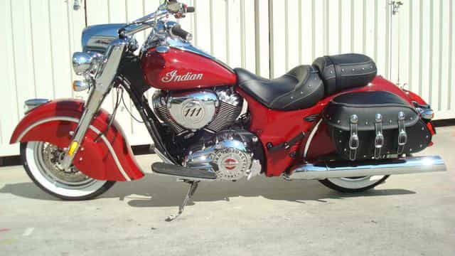 2014 Indian Chief Classic Indian Motorcycle Red Touring Fresno CA