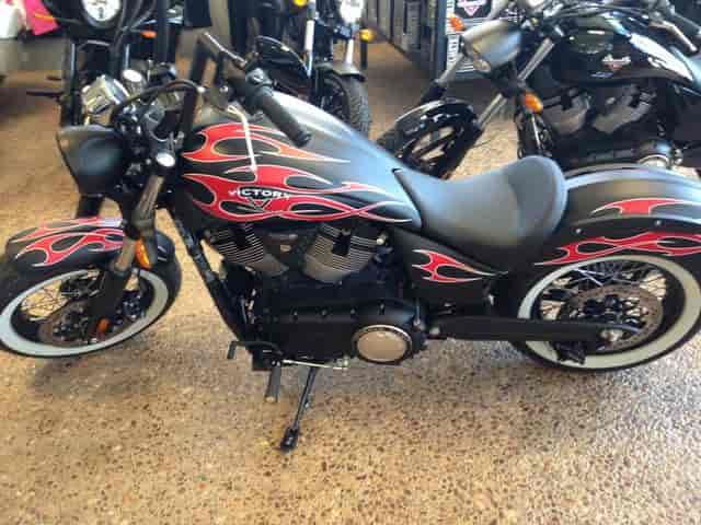2014 Victory High-Ball Suede Black with Flames Cruiser Lawton OK