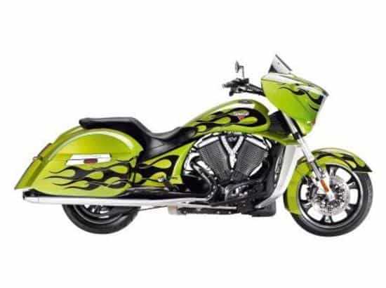 2013 Victory Cross Country - Antifreeze Green with Black Flame Touring Lexington SC