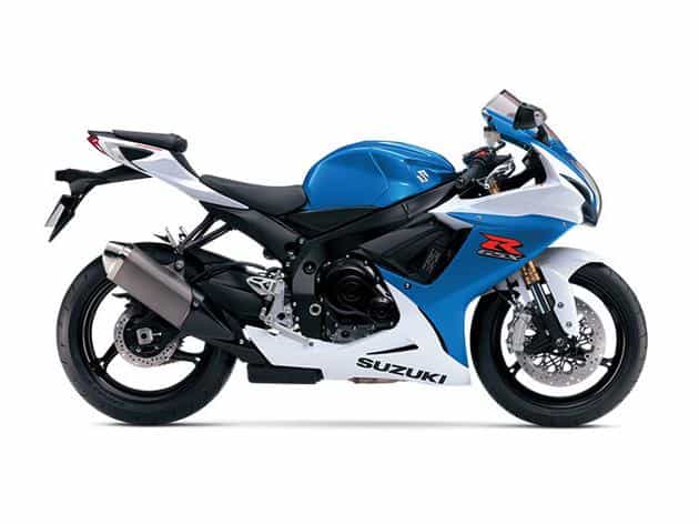 2014 Suzuki Gsx-R 750 Blue/White Sportbike San Diego CA