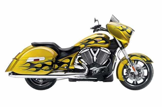 2014 Victory Cross Country - Tequila Gold with Flames Touring Chickasha OK