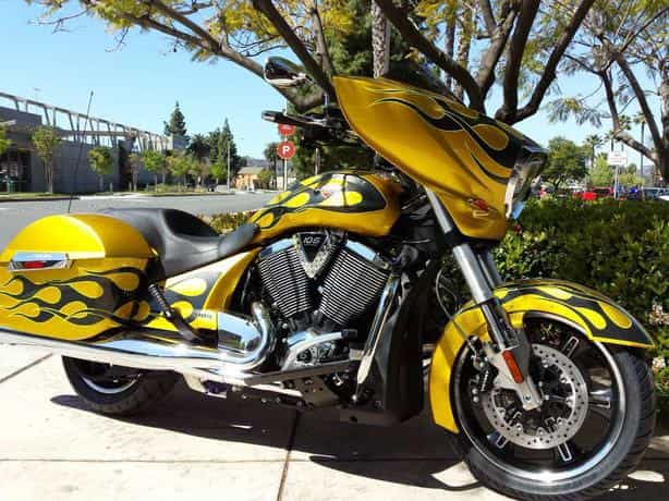 2014 Victory Cross Country Tequila Gold with Flames Touring El Cajon CA